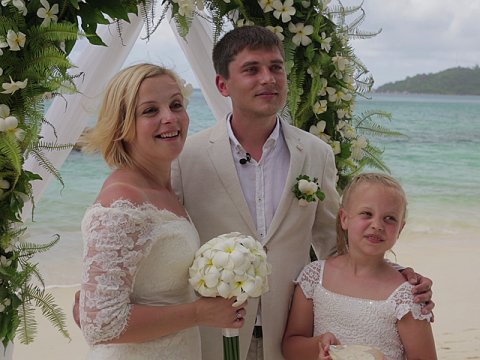 Жанна пожени: Леша и Катя на Сейшельских островах